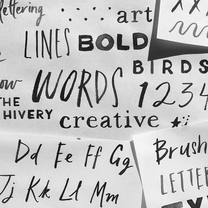 North Bay Fire Support: Creative Brush Lettering Workshop with Kirby Woodson